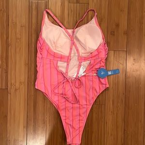 Pink/purple cupshe one piece swimsuit